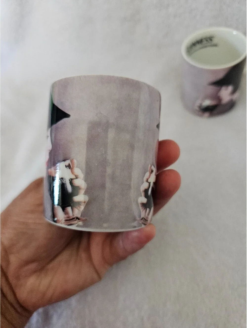 (2pc) New Guinness Cappuccino Mini Mugs Cups Classic Woman 2.5
